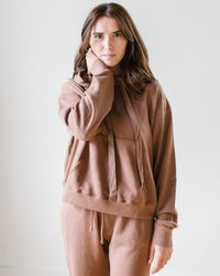 Velvet by Graham & Spencer Clothing Ojai Hoodie in Hazelnut
