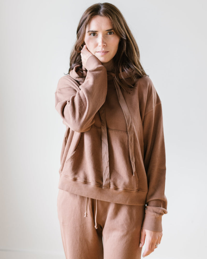 Velvet by Graham & Spencer Clothing Ojai Hoodie in Hazelnut