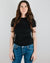 Velvet by Graham & Spencer Clothing Sierra Crew Neck Top in Black