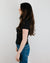 Velvet by Graham & Spencer Clothing Sierra Crew Neck Top in Black