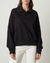 Velvet by Graham & Spencer Clothing Suzie L/S Collar Sweatshirt in Black