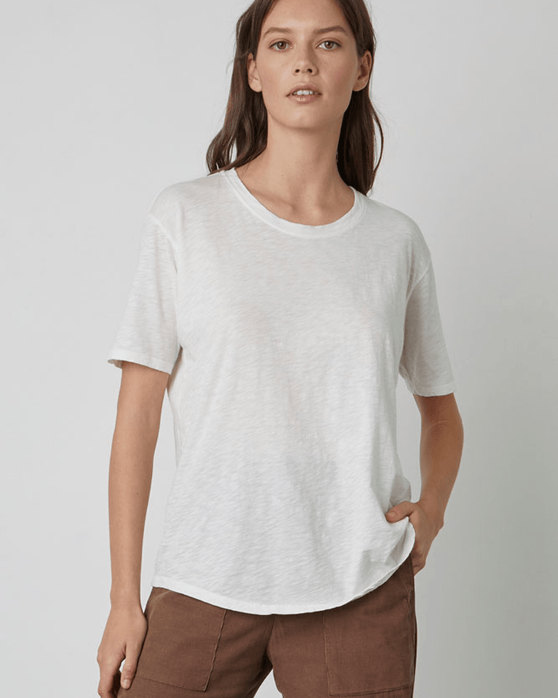 Velvet by Graham & Spencer Clothing Tera S/S Tee in Ecru