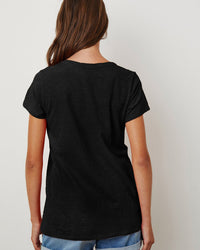 Velvet by Graham & Spencer Tilly Tee Shirt in Black 