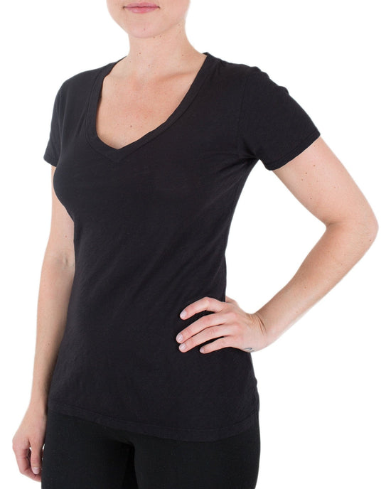 Velvet by Graham & Spencer Lilith V Tee in Black 