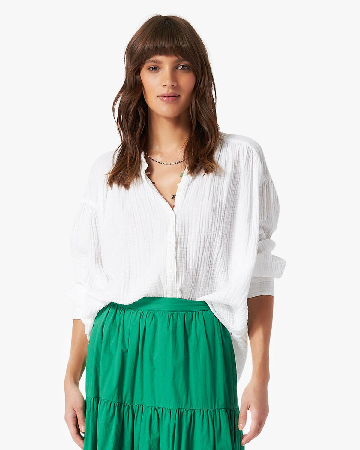 XiRENA Clothing Atlee Shirt in White