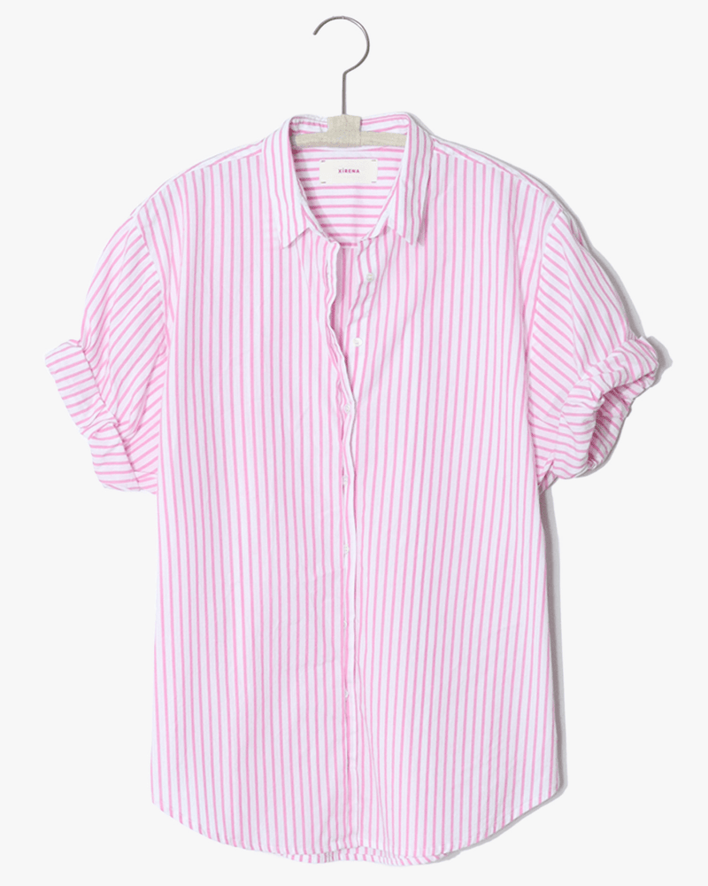 XiRENA Clothing Channing Shirt in Pink Kiss