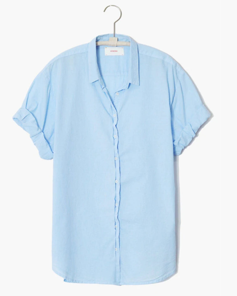 Xirena Clothing Channing Shirt in Vista Blue