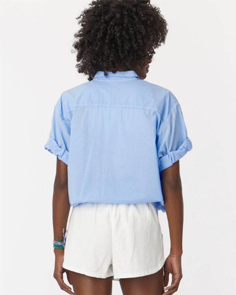 Xirena Clothing Channing Shirt in Vista Blue