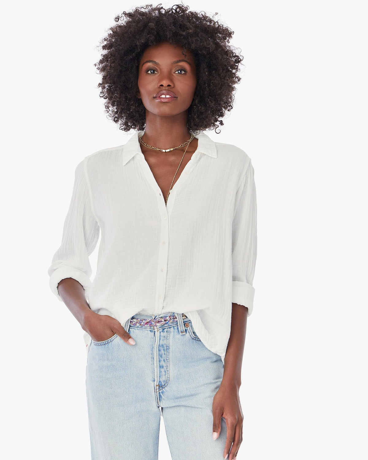 XiRENA Clothing Scout Blouse in White