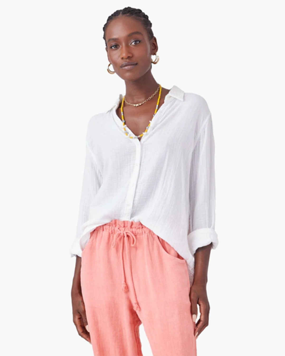 XiRENA Clothing Scout Shirt in White