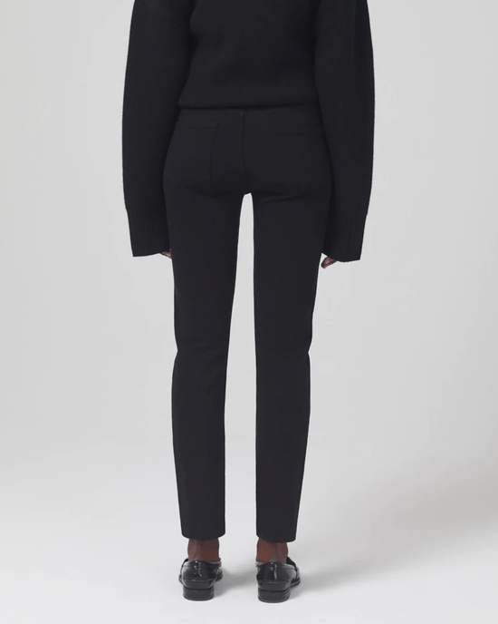 Citizens of Humanity Skyla Mid Rise Slim in Plush Black 
