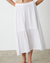 McKenna Elastic Waist Skirt in White