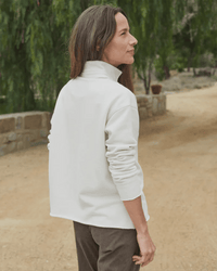 Frank & Eileen Patrick Henley in Vintage White Terry 