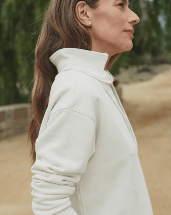 Frank & Eileen Patrick Henley in Vintage White Terry 