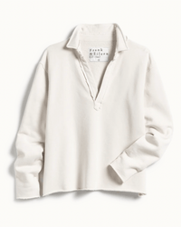 Frank & Eileen Patrick Henley in Vintage White Terry 