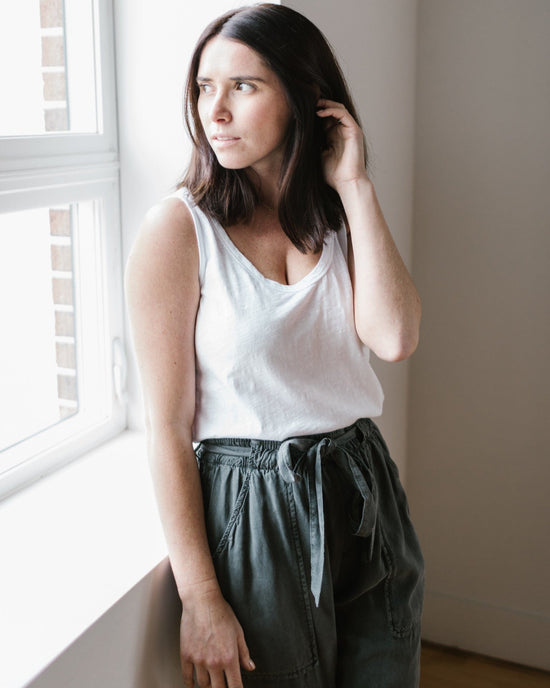 Velvet by Graham & Spencer Joy Tank Top in White 